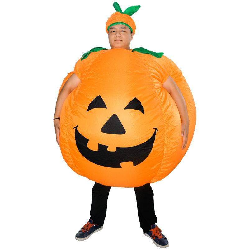 Deluxe Inflatable Giant Pumpkin Halloween Costume Suit