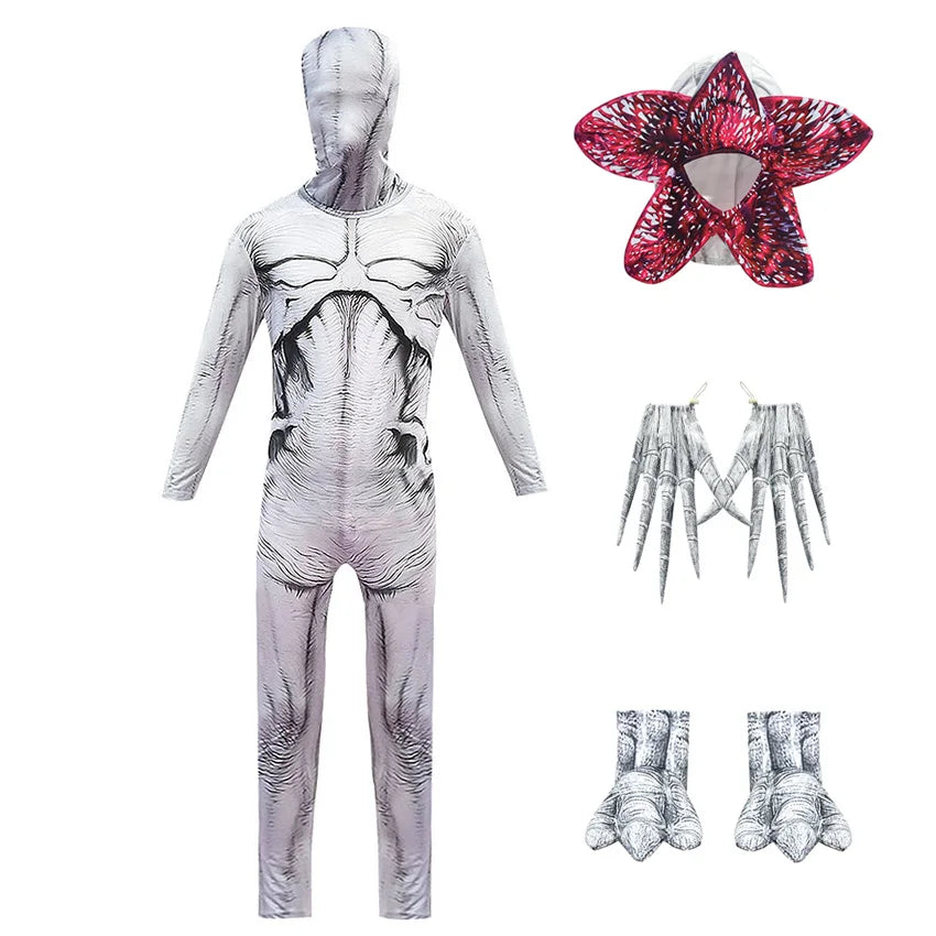 Deluxe Kids Demogorgon Shadow Monster Costume & Chomper Mask Set