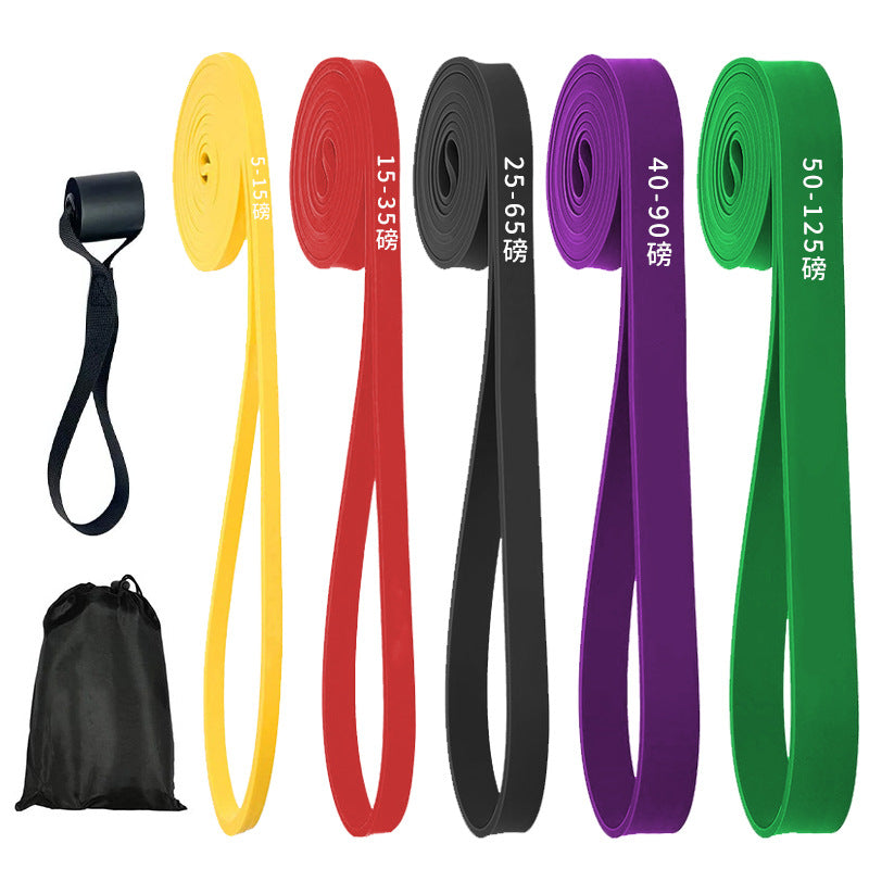 Elastic Band Fitness Men's Resistance Band Fitness Strength Training Elastic Rope Pull-Up Assist Band Women's Stretching