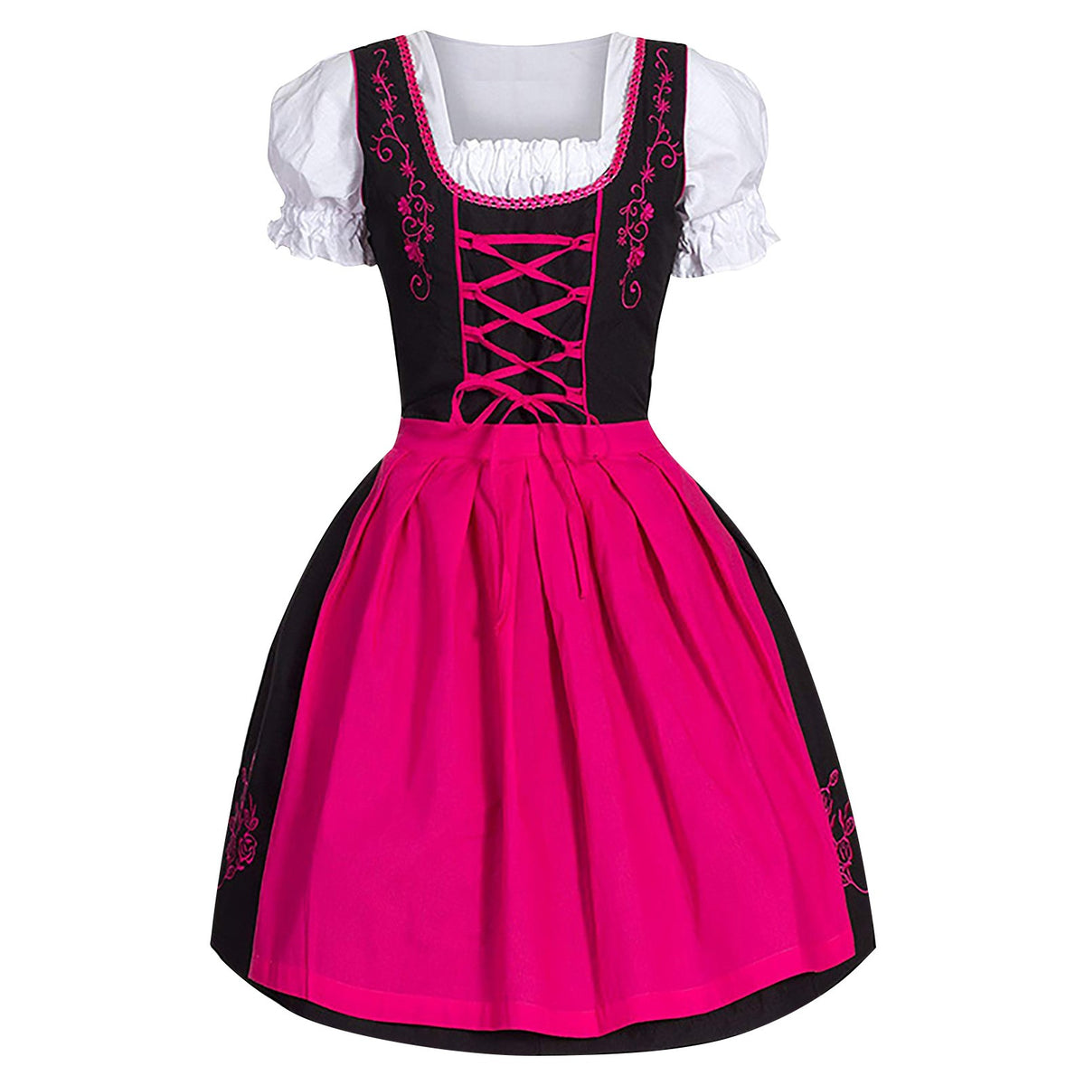 Deluxe Bavarian Beer Maid Dirndl Costume Dress