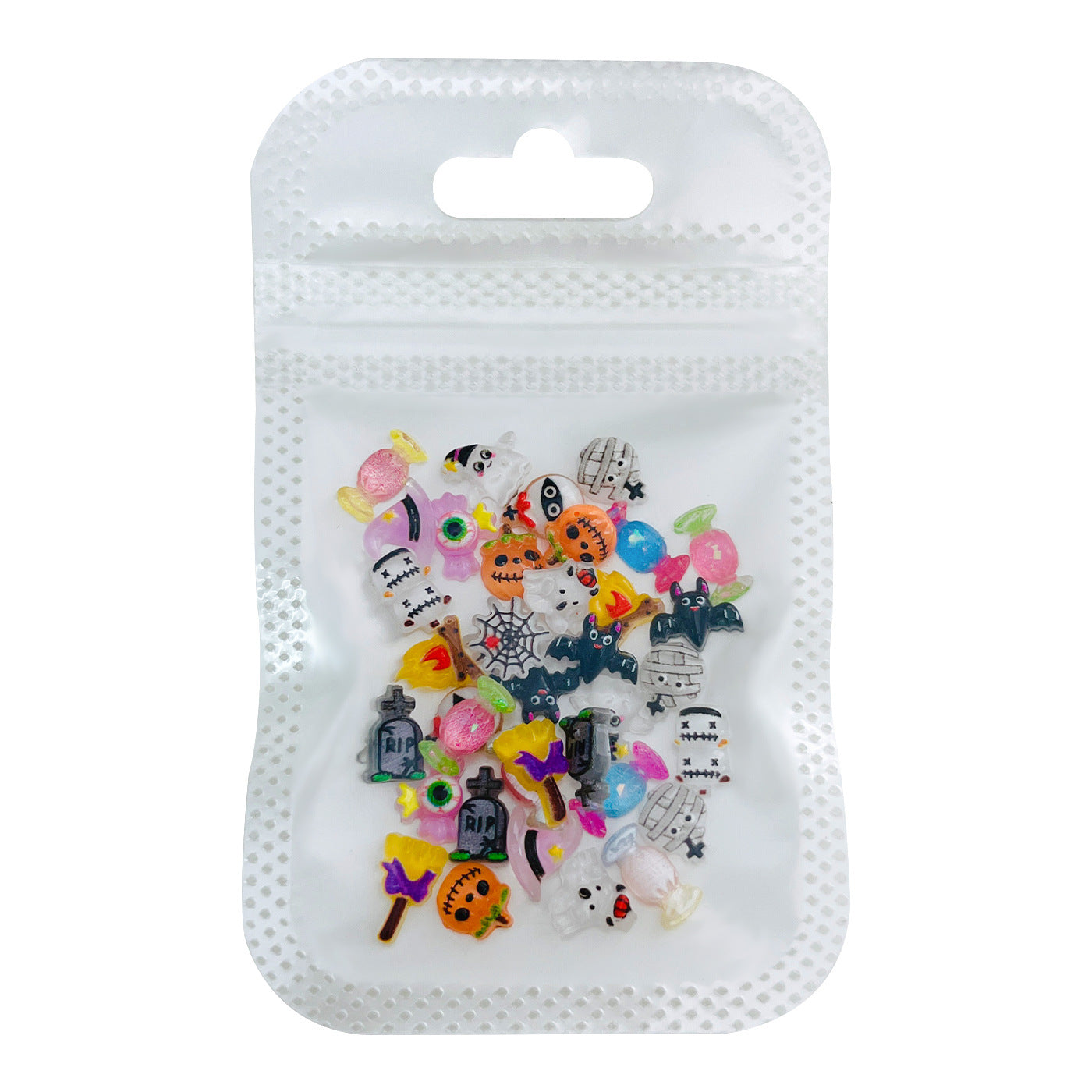 3D Halloween Cartoon Nail Art Charms (30-Piece Mixed Set)