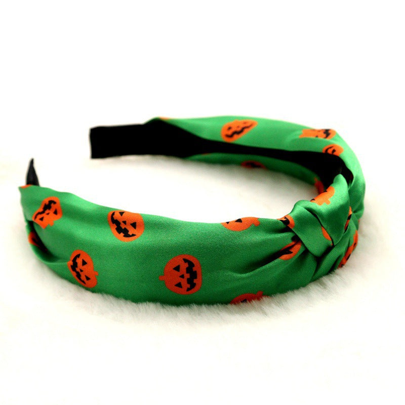Deluxe Festive Halloween Printed Wide Headband