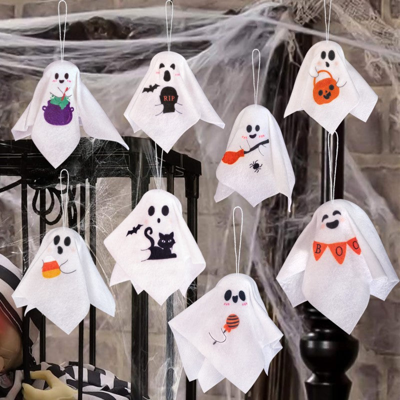 Spooky Hanging Ghost Decors (8-Pack)