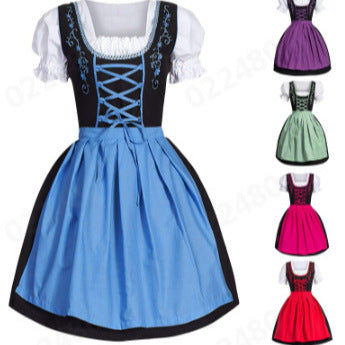 Deluxe Bavarian Beer Maid Dirndl Costume Dress