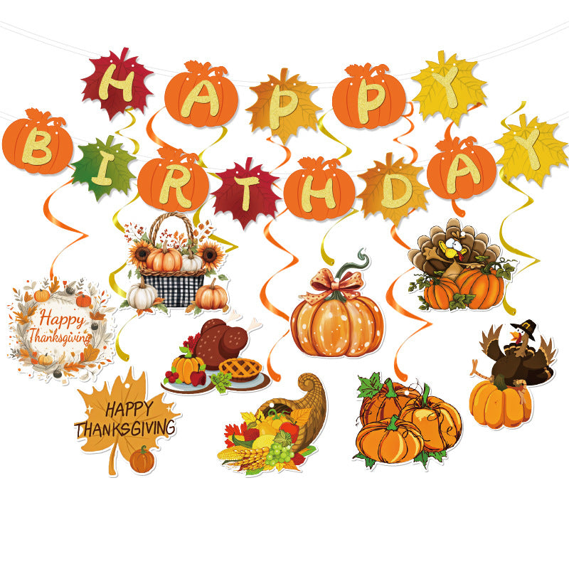 Deluxe Thanksgiving & Autumn Harvest Party Decoration Kit