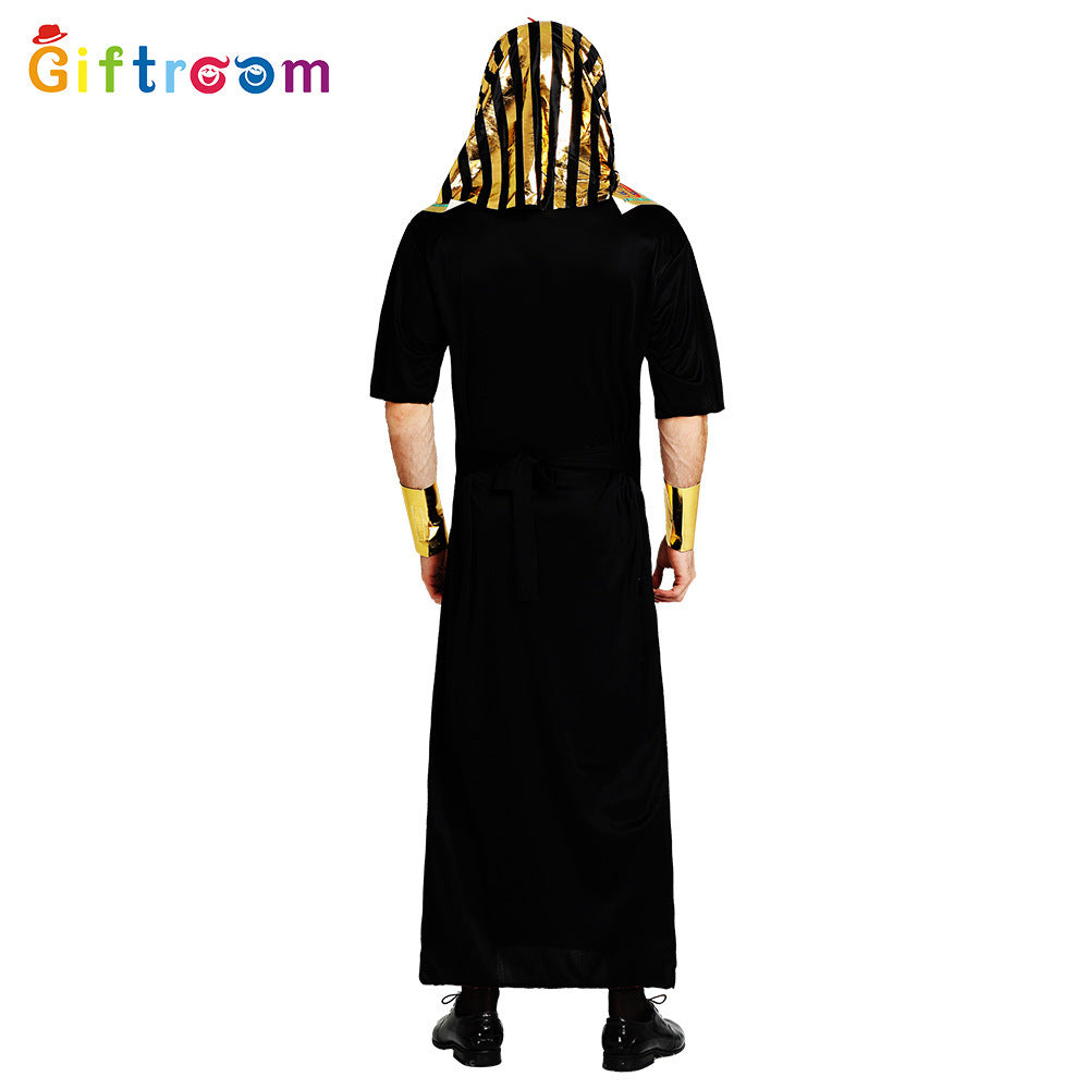 Deluxe Egyptian Pharaoh & Cleopatra Halloween Costume & Accessory Set