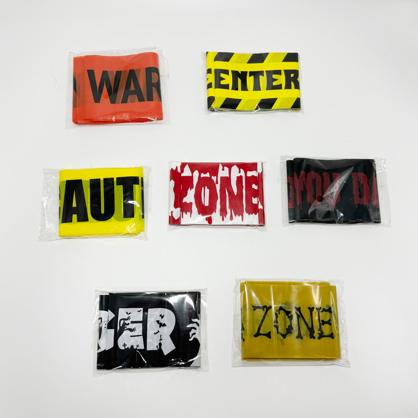 Deluxe Haunted Halloween Warning & Caution Tape Decoration Roll