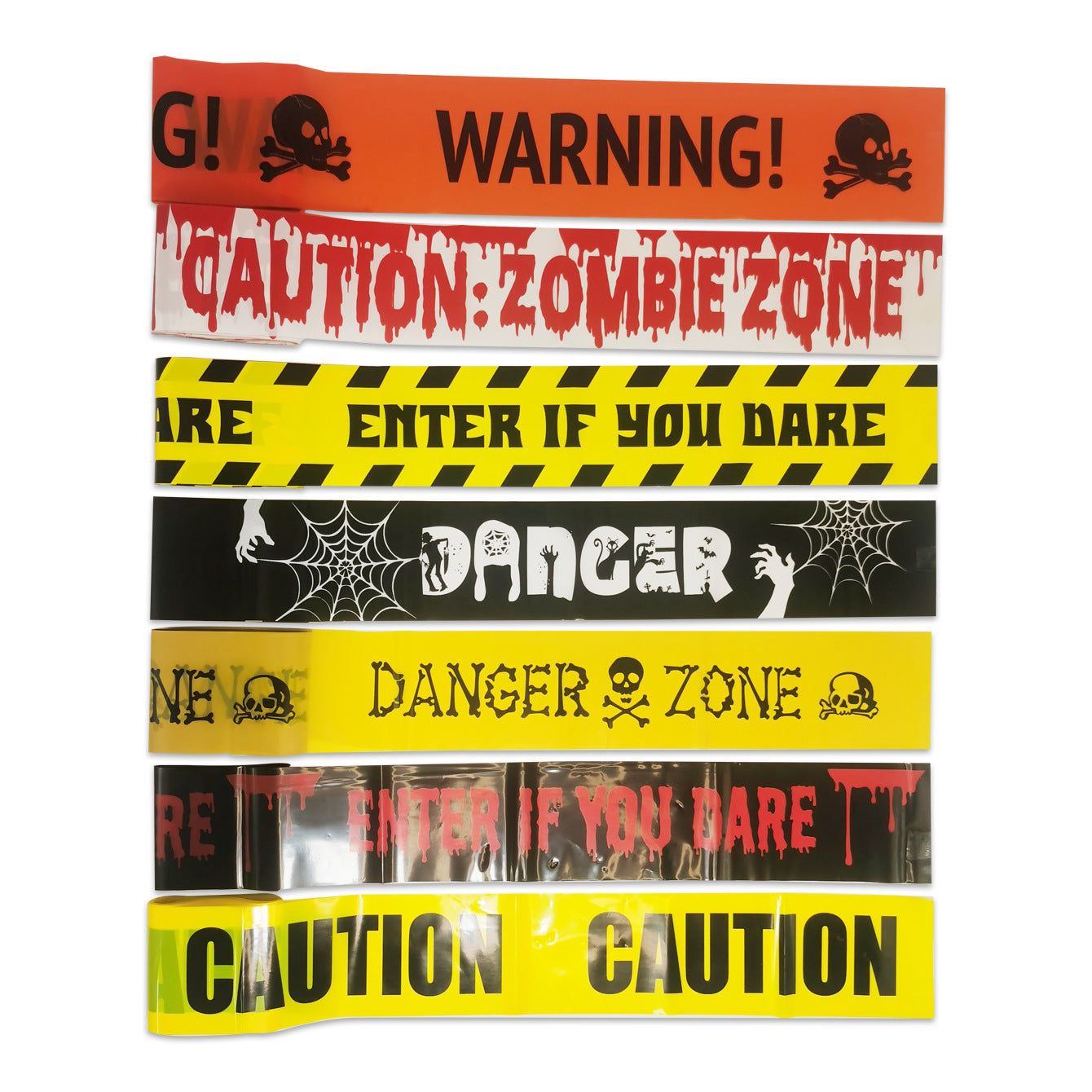 Deluxe Haunted Halloween Warning & Caution Tape Decoration Roll