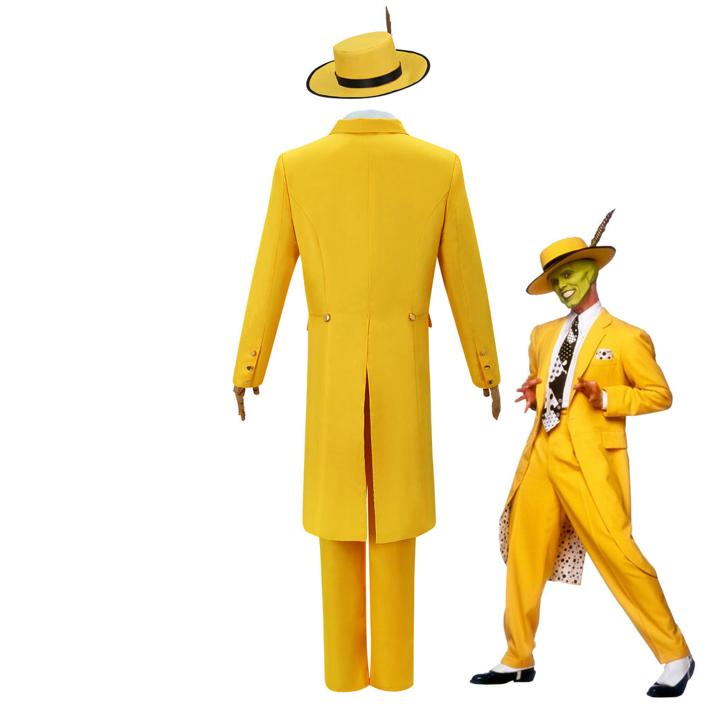 Deluxe 90s Vintage Yellow Suit & Hat Cosplay Set