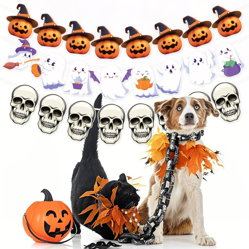 Deluxe Halloween Hanging Garland & Bunting Banner Sets
