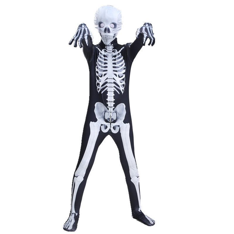 Deluxe 3D Halloween Skeleton & Monster Full-Body Jumpsuit (Kids & Adults)