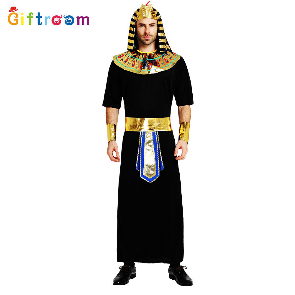 Deluxe Egyptian Pharaoh & Cleopatra Halloween Costume & Accessory Set