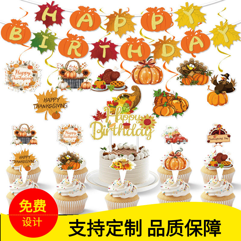 Deluxe Thanksgiving & Autumn Harvest Party Decoration Kit