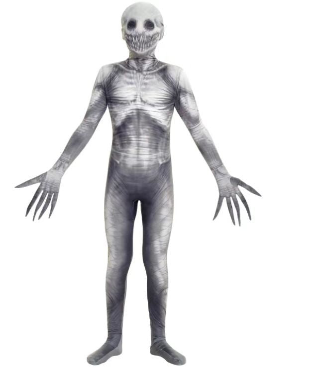 Deluxe 3D Halloween Skeleton & Monster Full-Body Jumpsuit (Kids & Adults)