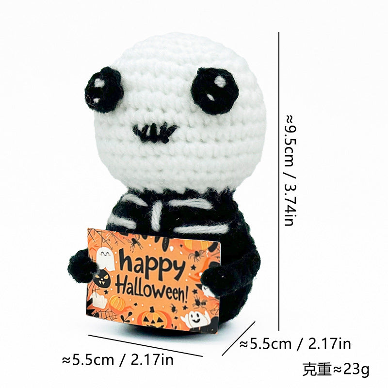 Deluxe Handmade Crochet Halloween Ghost Plush & Keychain