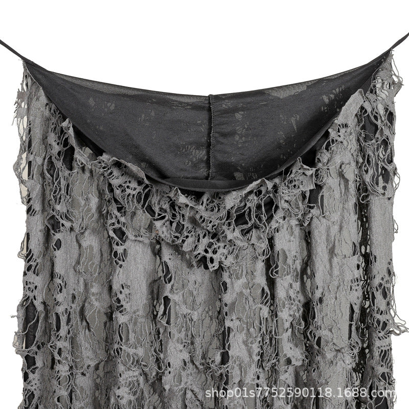 Deluxe Tattered Phantom Hooded Cloak for Kids & Adults