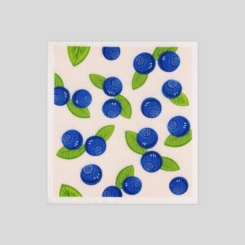 Kitchen Sponge Dishcloth Wholesale Multifunctional Water-Absorbing and Oil-Removing Scouring Pad Non-Woven Fabric German Wood Pulp Cotton Rag