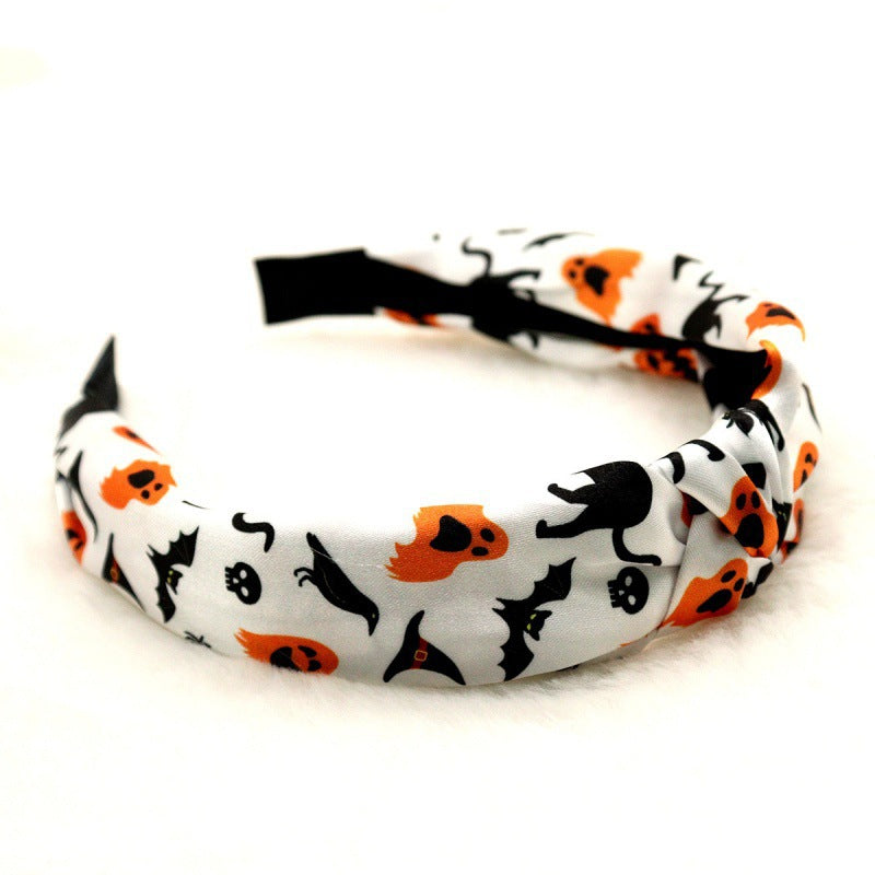 Deluxe Festive Halloween Printed Wide Headband