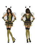 Deluxe Bumblebee Honeybee Halloween Costume Set with Wings & Socks