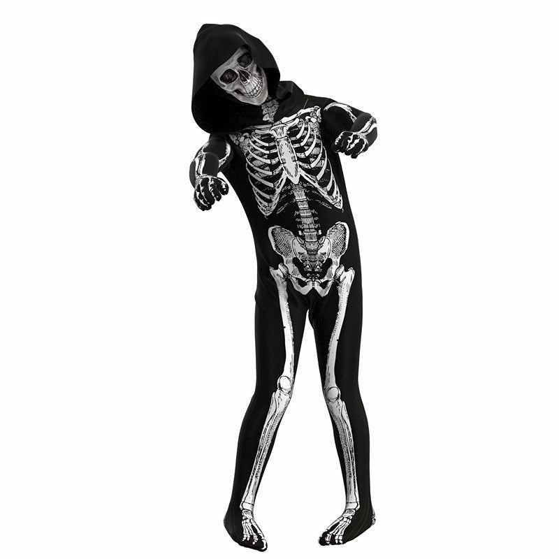 Deluxe 3D Halloween Skeleton & Monster Full-Body Jumpsuit (Kids & Adults)