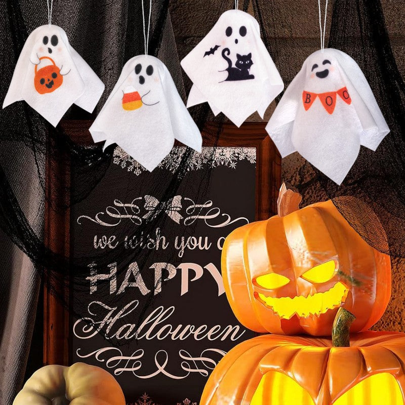 Spooky Hanging Ghost Decors (8-Pack)