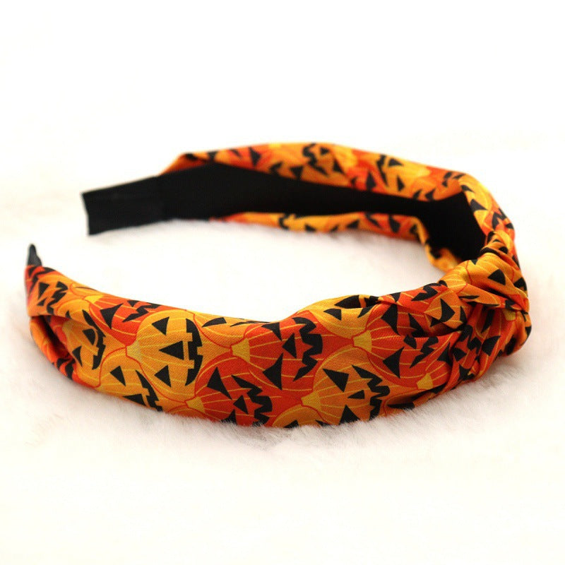 Deluxe Festive Halloween Printed Wide Headband