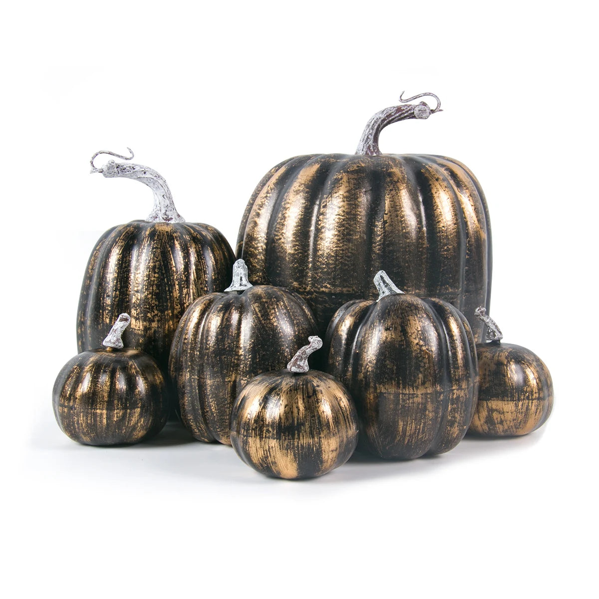 Thanksgiving Artificial Pumpkins Sets Assorted Big and Small Pumpkins Fake Pumpkins Farmhouse Fall Harvest Table Halloween Decor