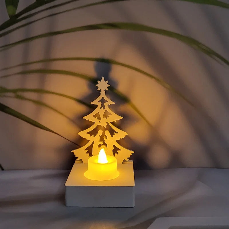 Jesus Prayer in Christmas Tree DIY Silicone Mold Plaster Mould for Plug-in Decoration