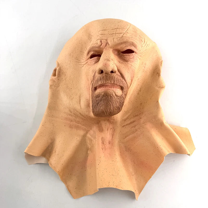 New Silicone Halloween Party Mask Bald Old Man Headgear Cosplay Props Photography Accessories Halloween Costume Accessories
