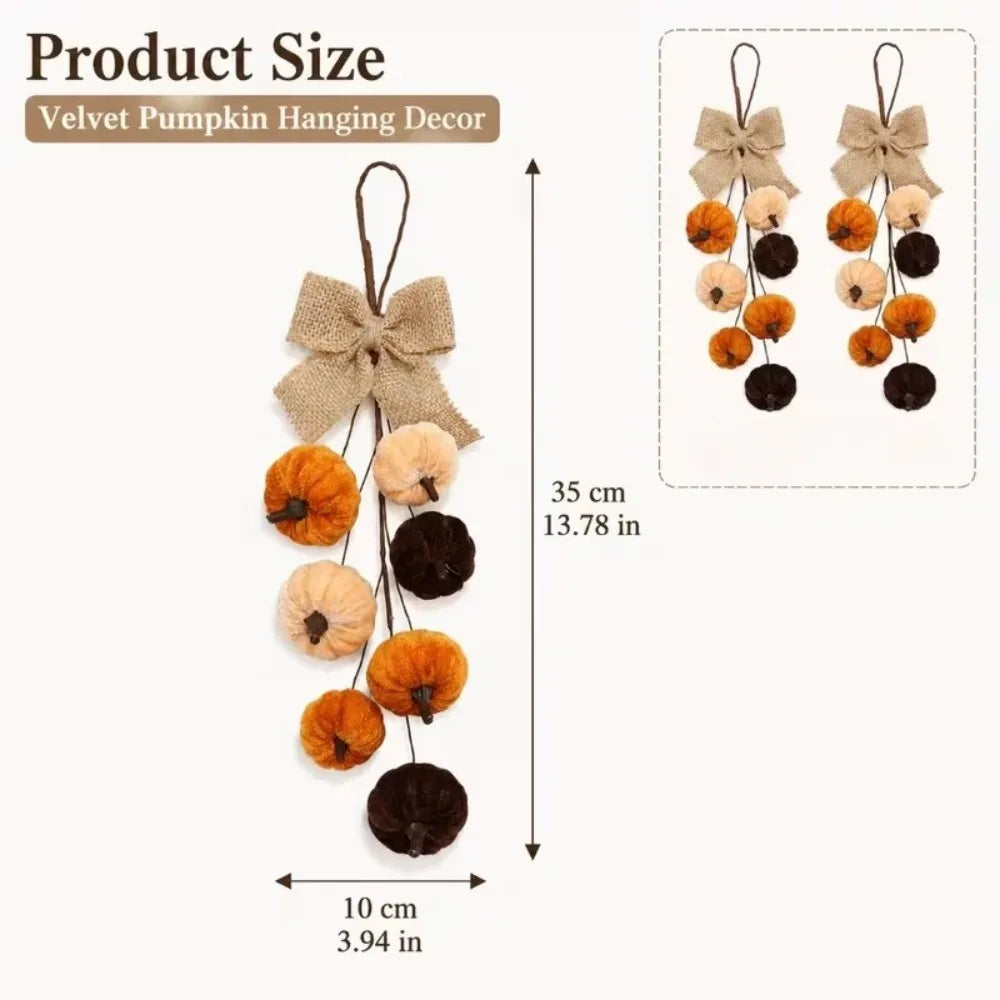 Rustic Knitted Fabric Pumpkins for Thanksgiving & Fall Decor