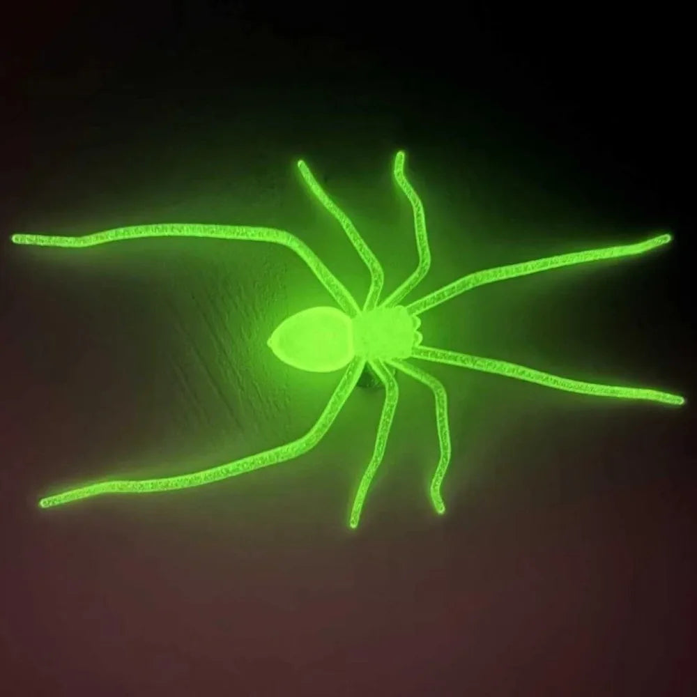 Deluxe Glow-in-the-Dark Realistic Spider Fridge Magnet Prop