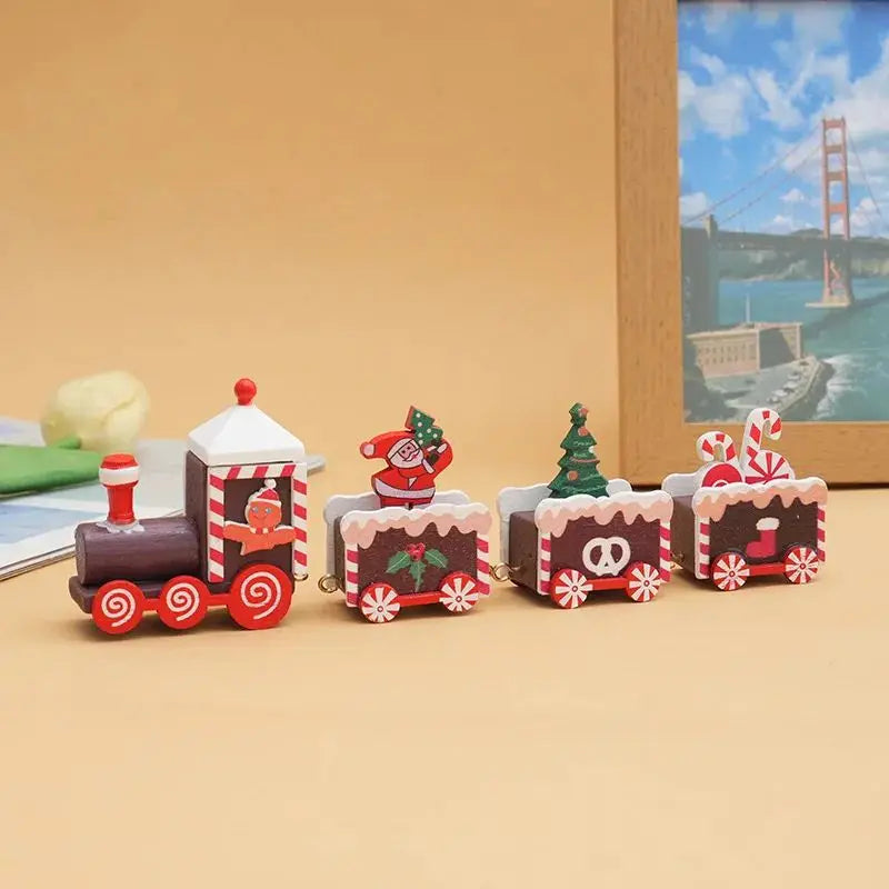 Christmas Train Merry Christmas Decorations For Home 2026 Cristmas Ornament Xmas Navidad Noel Gifts Happy New Year 2027 Gifts