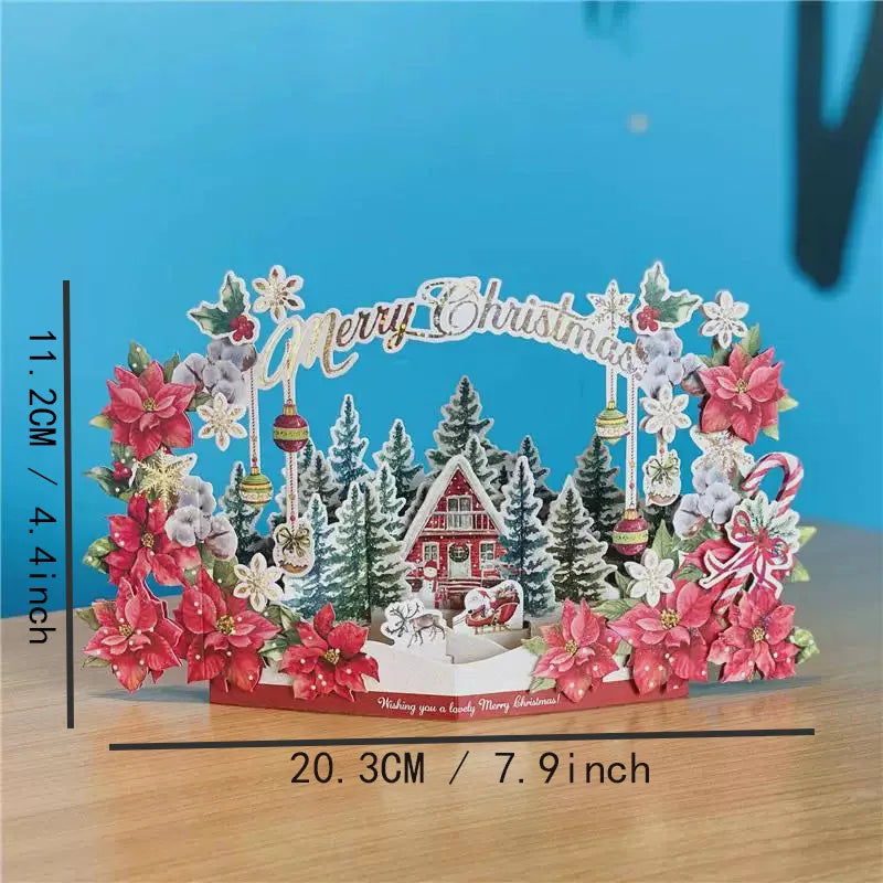 Christmas 3D Santa Claus Decorative Card | Perfect for Festive Occasions | Great Gift for Parents, Siblings, Teachers Classmates
