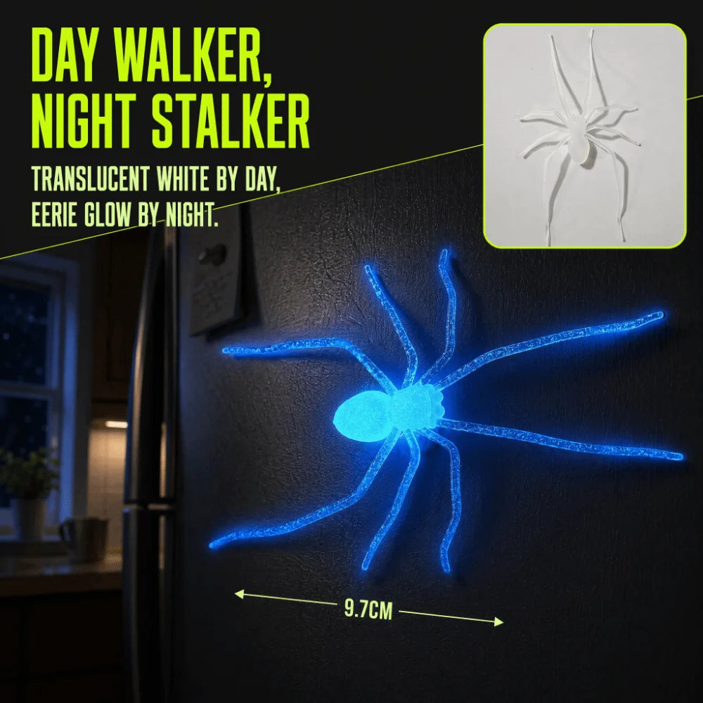 Deluxe Glow-in-the-Dark Realistic Spider Fridge Magnet Prop