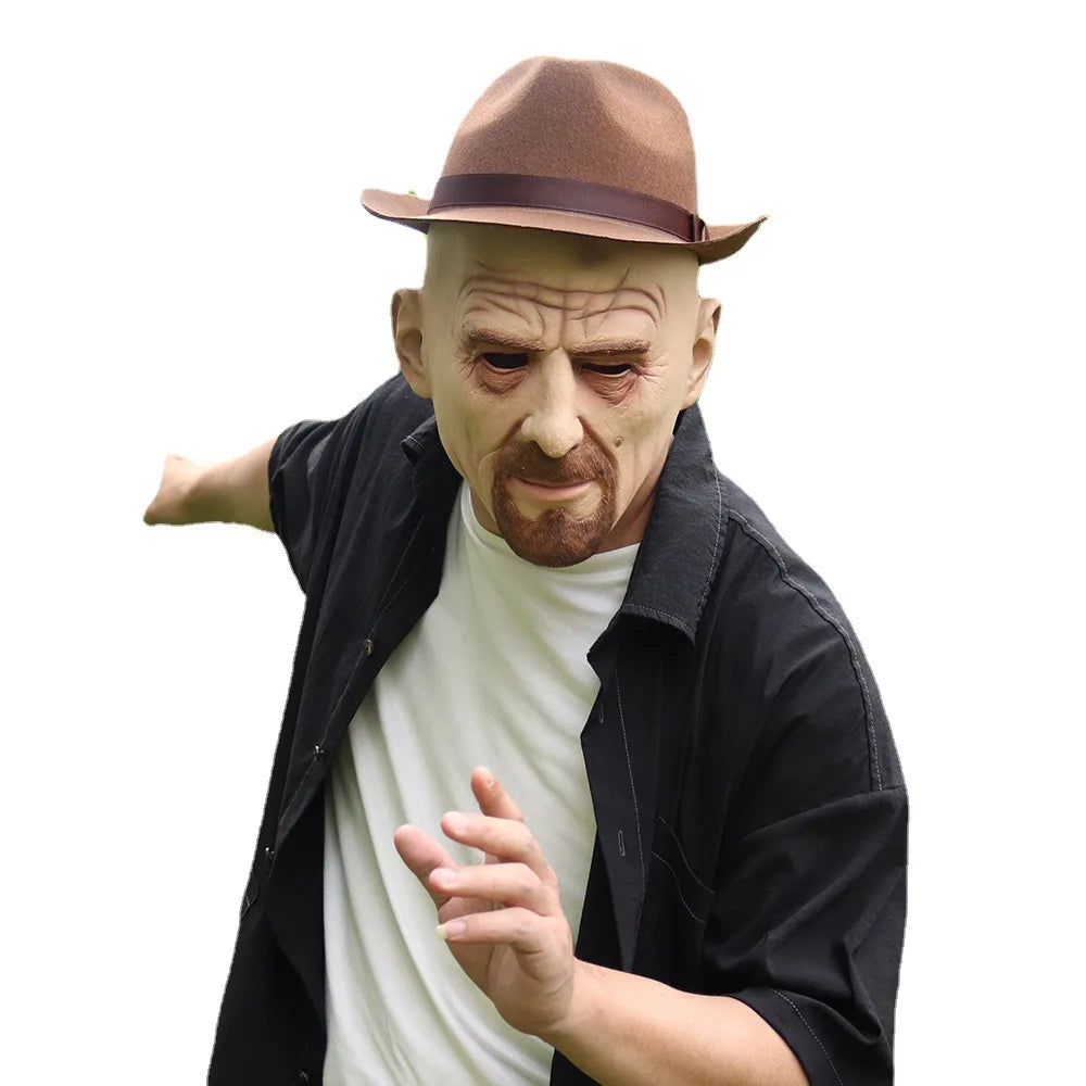 New Silicone Halloween Party Mask Bald Old Man Headgear Cosplay Props Photography Accessories Halloween Costume Accessories