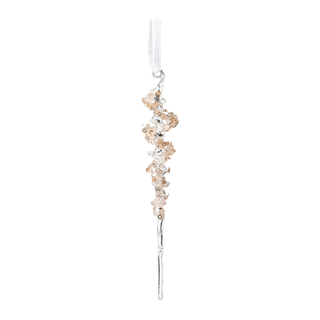 Christmas Tree Decoration Crystal Decorations Hanging Snowflake Icicle Clear Crystal Decoration Christmas Party Decoration