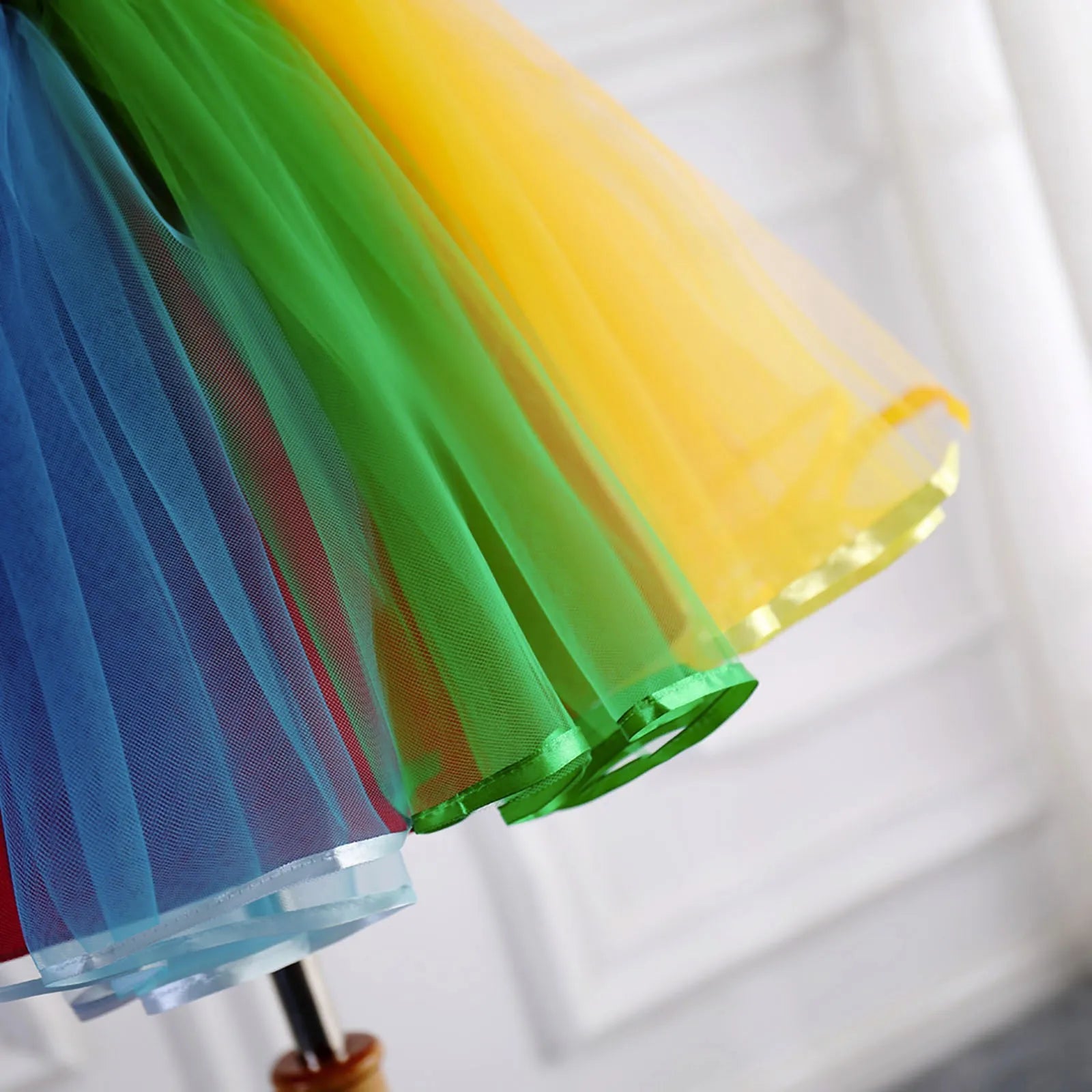 Deluxe Rainbow Layered Tulle Tutu Skirt