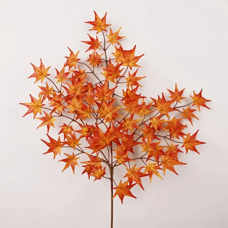 Faux Autumn Foliage Branch Stems for Thanksgiving & Fall Decor