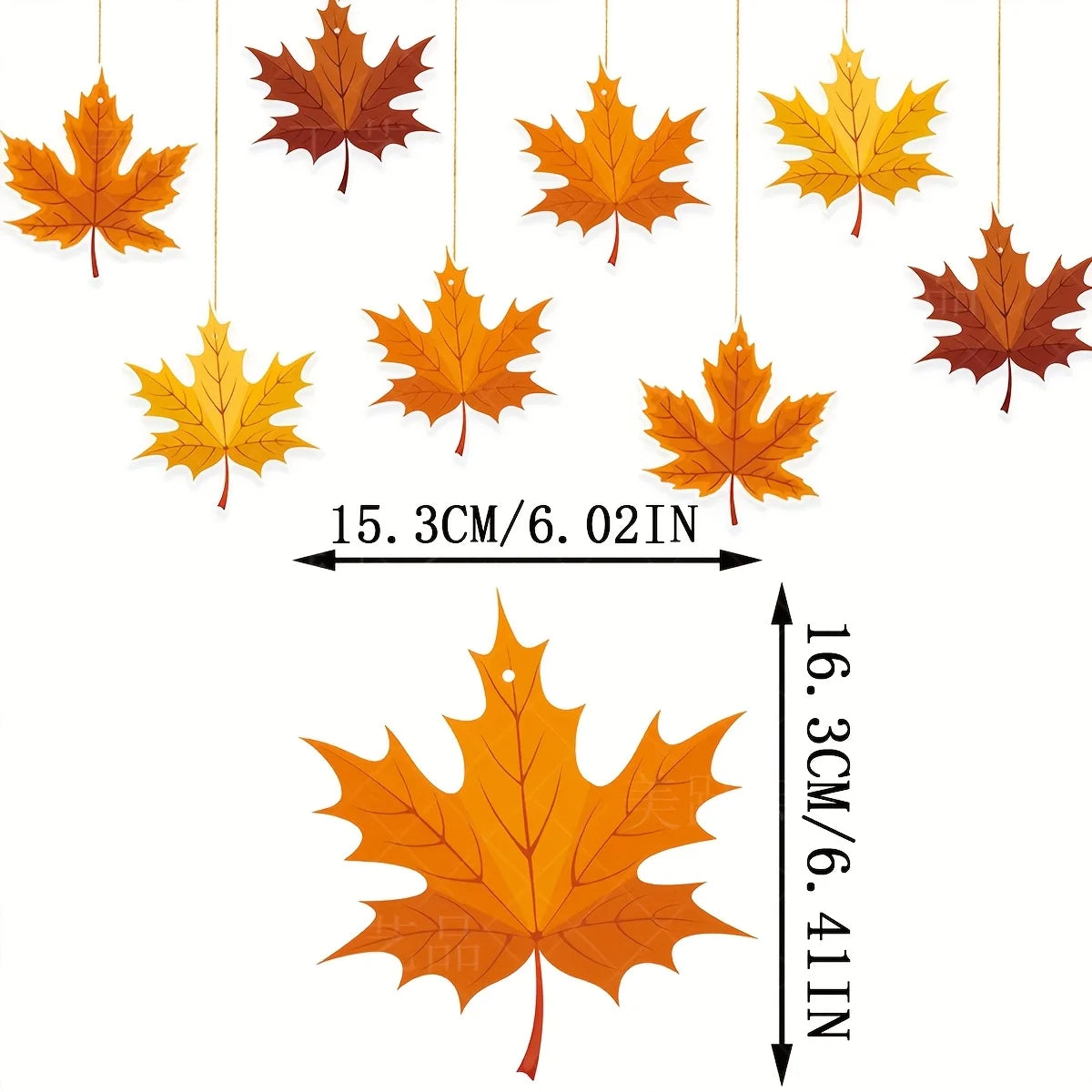 Thanksgiving Maple Leaf Window Hanging Ornament, Classic Autumn Celebration Home And Door Decor, Suitable for Harvest Partie.s
