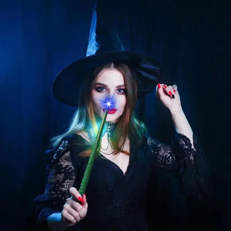 Children Lighting Up Magic Wands, Wizard Wand Style, Halloween Props, Party Costumes Light-up Accessories