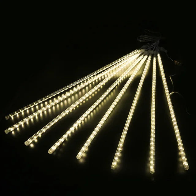Christmas Meteor Shower LED String Lights Holiday Lighting Indoor / Outdoor Decor Garden Party Decorations Rain Drop Falling New