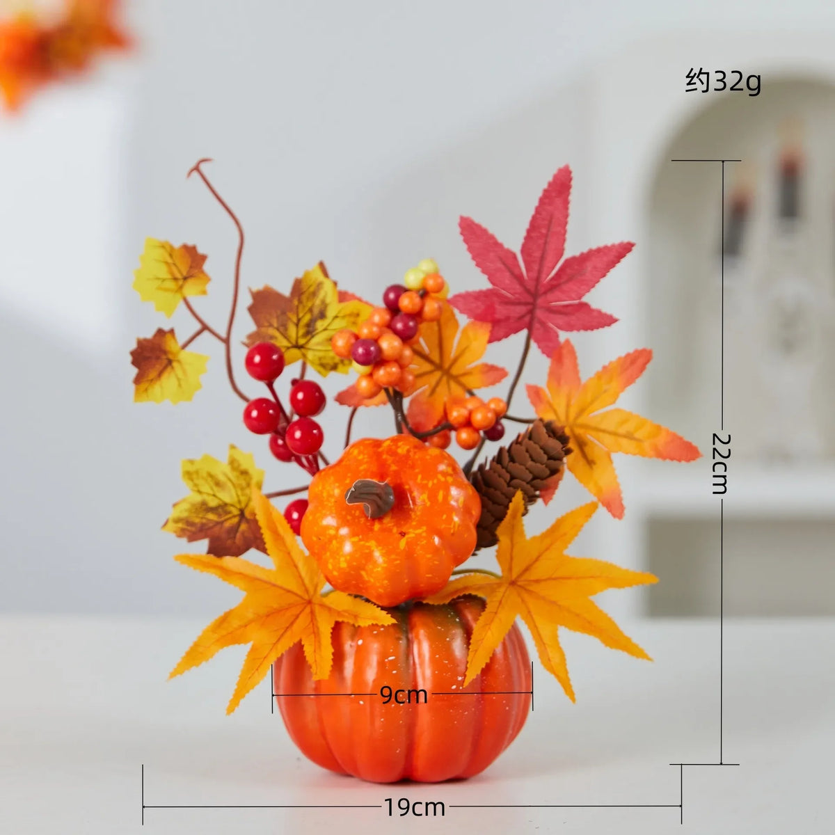 Autumn Theme Party Decor Sunflower Maple Leaf Ornaments Thanksgiving Day Bonsai Harvest Festival DIY Happy Halloween Day 2025