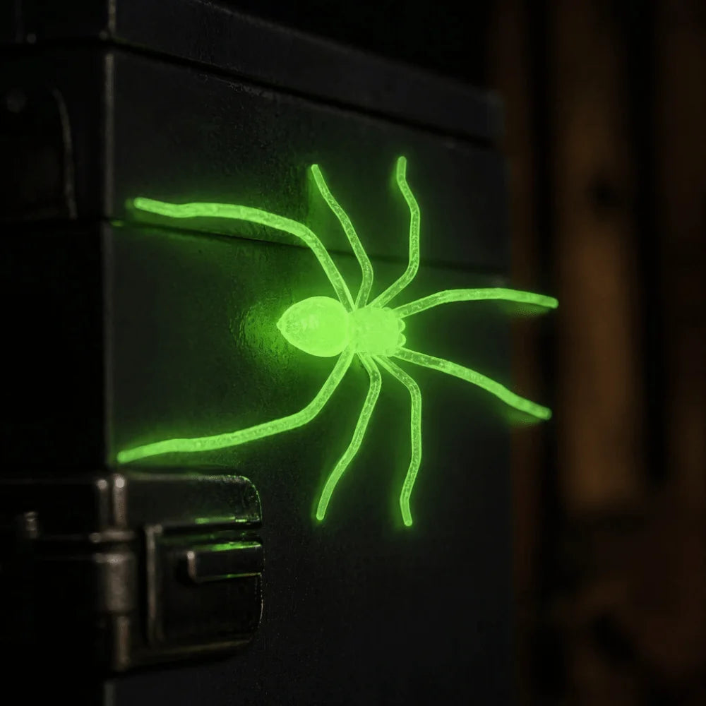 Deluxe Glow-in-the-Dark Realistic Spider Fridge Magnet Prop