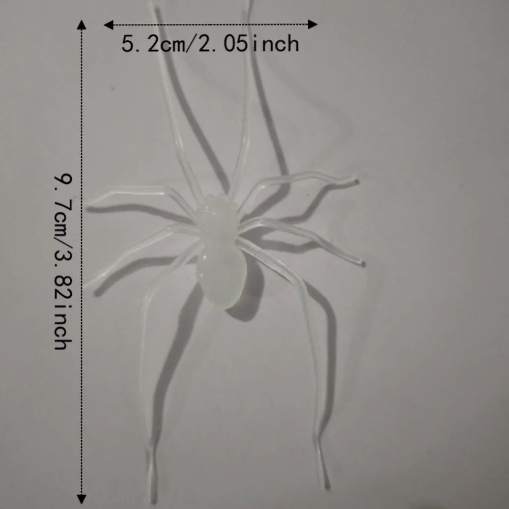 Deluxe Glow-in-the-Dark Realistic Spider Fridge Magnet Prop