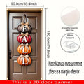1pcs Autumn Pumpkin Welcome 2D Door Banner Thanksgiving Themed Party Decor Indoor and Outdoor Banners Polyester Background Cloth