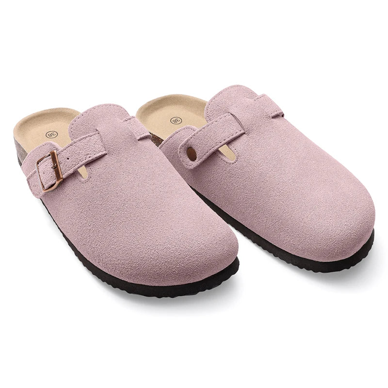 Bebealy Fashion Clogs for Women and Men Womens Suede Clogs-Mules Womens Mens House Slipers with Arch Support Soft Home Slippers