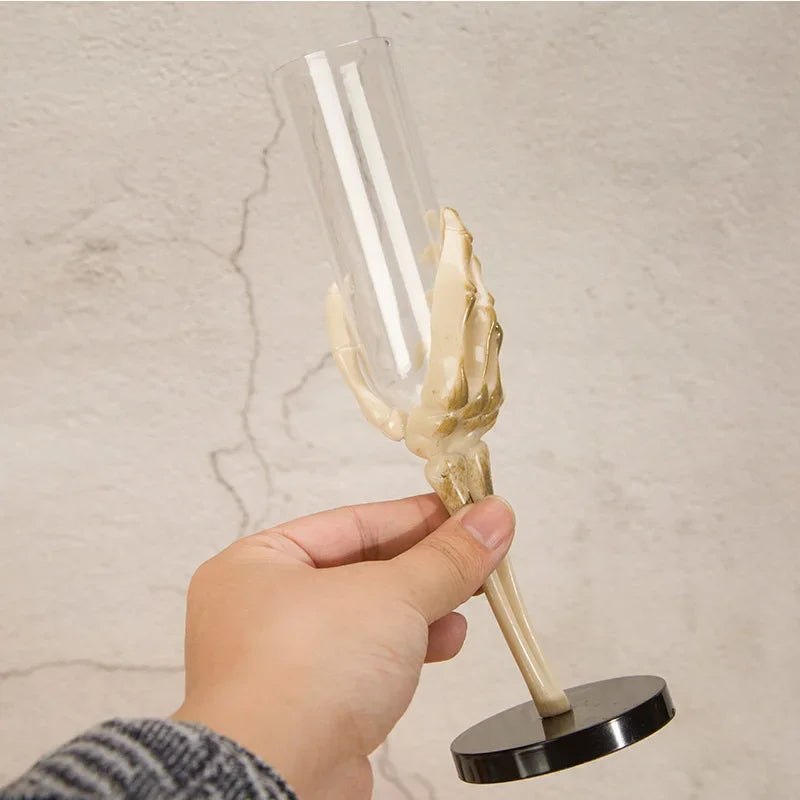 Halloween Decorations Retro Goblet Tableware Skeleton Hand Arm Design Plastic Champagne Flutes Halloween Party Bar Accessories