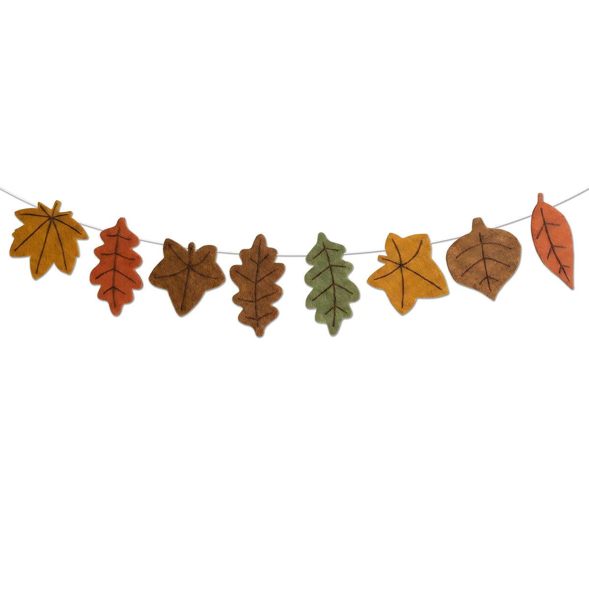 Thanksgiving Fall Themed Maple Leaf Felt Banners Autumn Harvest Halloween Party Fireplace Wall Home Decoration