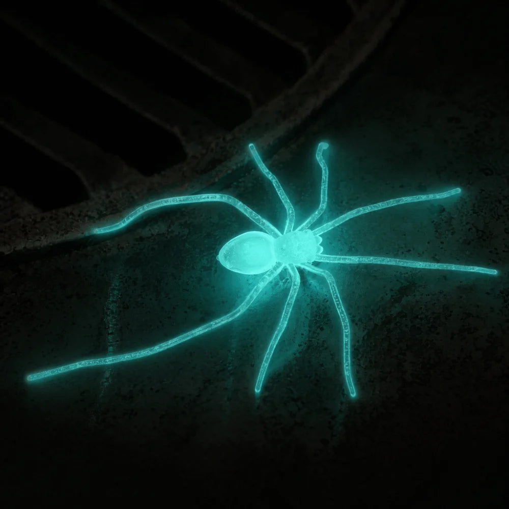 Deluxe Glow-in-the-Dark Realistic Spider Fridge Magnet Prop