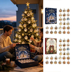 Christmas Countdown Ornaments Reusable 24 Day Classic 2D Flat Keepsake Acrylic for Homeowners Adults Window Wall Door Frame